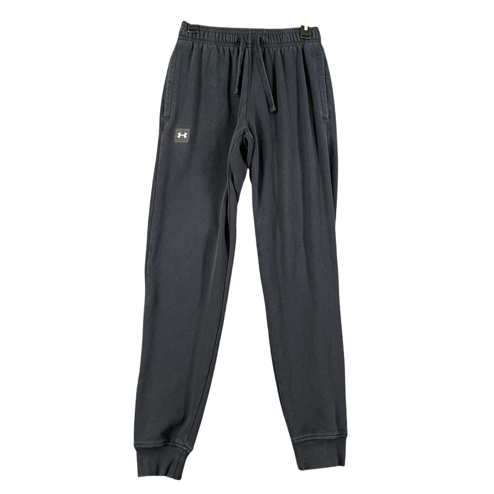 Under Armour Joggers Men S Black Fleece Tapered Leg Athletic Training Loungewear